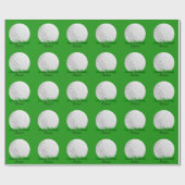 Golfball auf Gras Geschenkpapier (Flach)