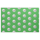 Golfball auf grünem Gewebe Stoff (Fat Quarter (45,7 x 55,9 cm))