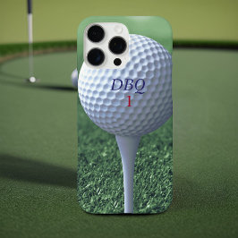 Golfball auf T-Shirt Monogram Modernes Golfer Phon iPhone 16 Pro Max Hülle