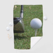 Golfball auf Tee Golf Handtücher (Insitu)