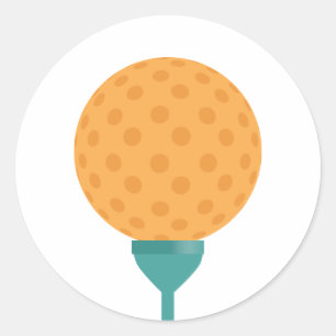 Golfball-Aufkleber Runder Aufkleber