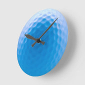Golfball-Beschaffenheit bildet arktisches Blau Runde Wanduhr (Winkel)