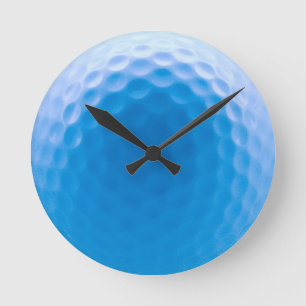 Golfball-Beschaffenheit bildet arktisches Blau Runde Wanduhr
