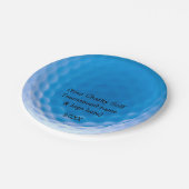 Golfball-Beschaffenheit bildet arktisches Pappteller (Schrägansicht)