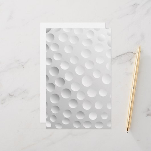Golfball Briefpapier (Vorderseite/Rückseite Beispiel)