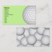 Golfball-Collage Visitenkarte (Vorne/Hinten)
