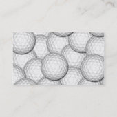 Golfball-Collage Visitenkarte (Rückseite)