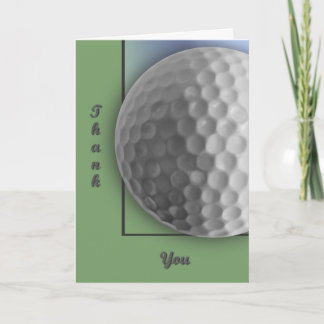 Golfball Dankeskarte