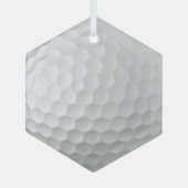 Golfball-Dellen Ornament Aus Glas (Vorderseite)
