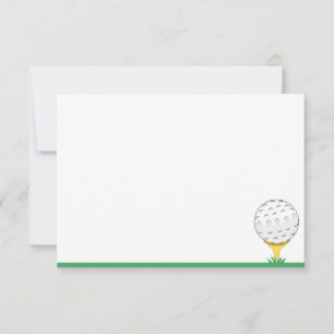 Golfball einfach Blanko Mitteilungskarte