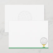 Golfball einfach Blanko Mitteilungskarte (Vorne/Hinten)