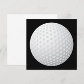 Golfball-Einladung Einladung (Vorne/Hinten)