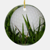 Golfball-Entwurfs-Verzierung Keramik Ornament (Hinten)