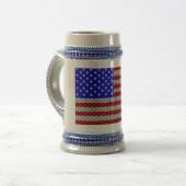 Golfball-Flagge Bierglas (Vorderseite Links)