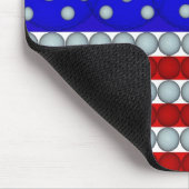 Golfball-Flagge Mousepad (Ecke)