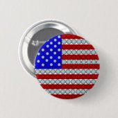 Golfball-Flagge-runder Knopf Button (Vorne & Hinten)