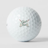 Golfball für Girl Dad (Vorderseite)