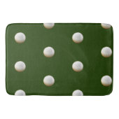 Golfball für Golfer überall auf Grün Badematte (Vorderseite)