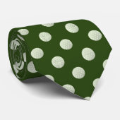 Golfball für Golfer überall auf Grün Krawatte (Gerollt)