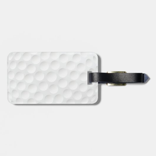 Golfball Gepäckanhänger (Rückseite horizontal)