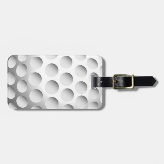 Golfball-Gepäckanhänger Gepäckanhänger (Vorderseite horizontal)