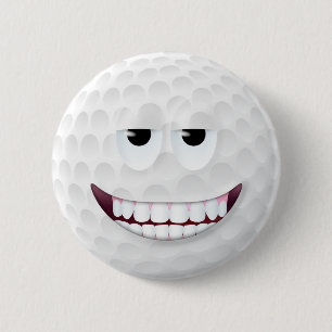 Golfball-Gesicht 2 Button