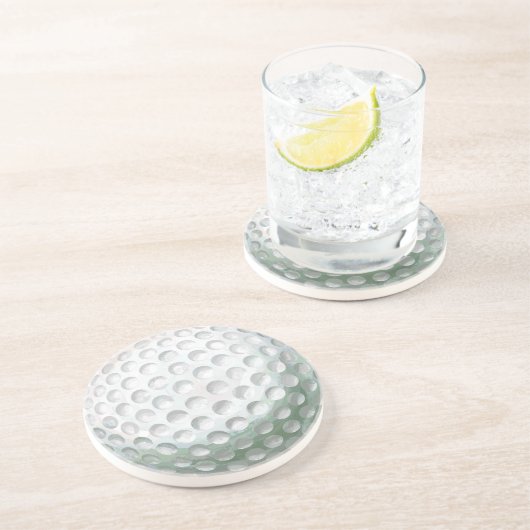 Golfball Getränkeuntersetzer (Seite)