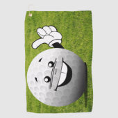 Golfball Golfhandtuch (Vorderseite)
