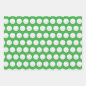 Golfball grün weiß Muster Geschenkpapier Set (Vorderseite 3)