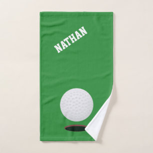 Golfball-grünes Golf-Handtuch Handtuch