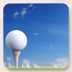Golfball-Himmel Getränkeuntersetzer