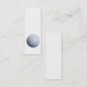 Golfball-Hintergrund kundengebundene Schablone Mini Visitenkarte (Vorne/Hinten)