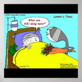 Golfball Hospital Funny Poster Prints (Vorne)