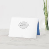 Golfball im Gras, 80. Geburtstag Karte (Rückseite)