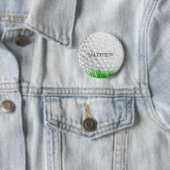 Golfball im Gras Button (Beispiel)