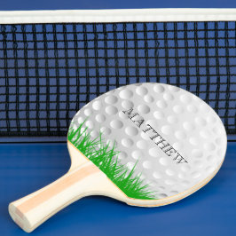 Golfball im Gras Personalisiert Tischtennis Schläger