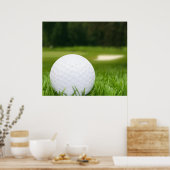 Golfball im Gras Poster (Küche)