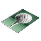 Golfball im T-Shirt Notizblock (Linke Seite)