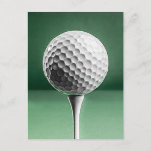 Golfball im T-Shirt Postkarte