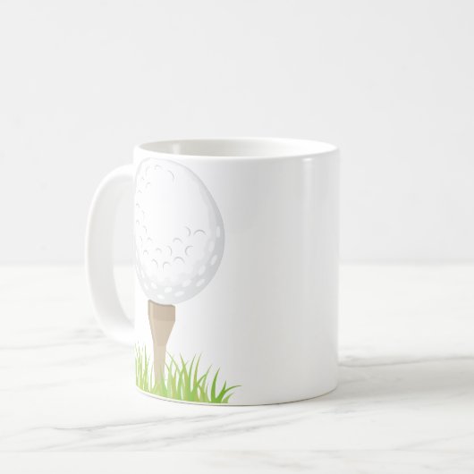 Golfball Kaffeetasse (Vorderseite Links)