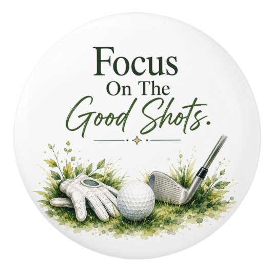 Golfball keramikknauf (Vorderseite)