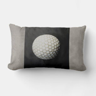 Golfball-Kissen-Fotokunst auf Grau Lendenkissen