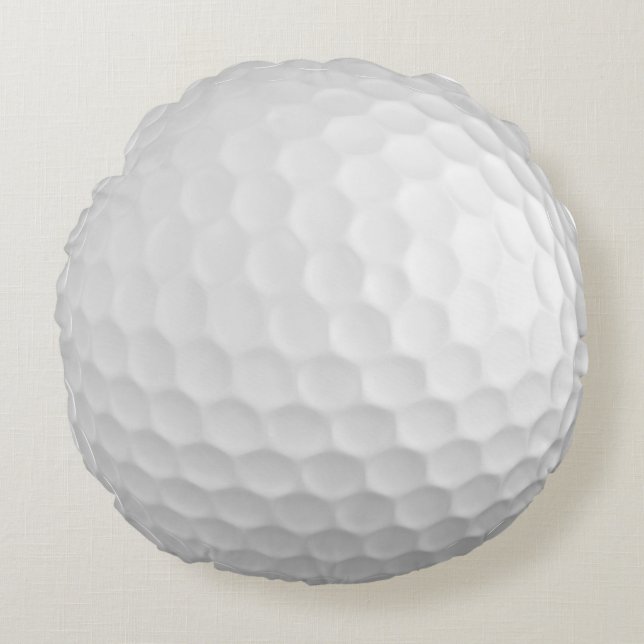 Golfball-Kissen Rundes Kissen (Vorderseite)