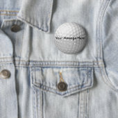 Golfball-Knopf - addieren Sie Ihre Mitteilung Button (Beispiel)