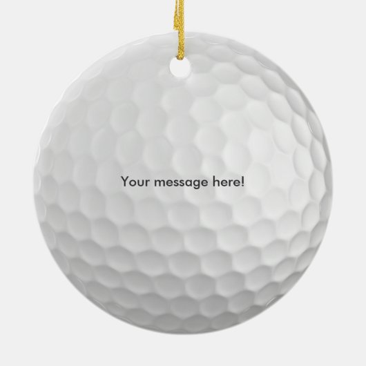 Golfball kundengerecht keramikornament (Hinten)