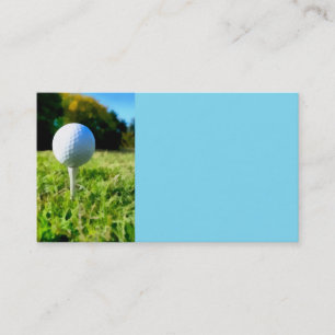 Golfball-Kunst auf Türkis für Golfspieler Visitenkarte