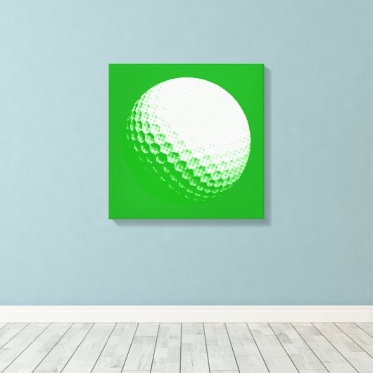 Golfball Leinwanddruck (Insitu (Holzboden))