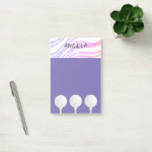 Golfball lila Design für Golfspieler Post-it Klebezettel (Büro)