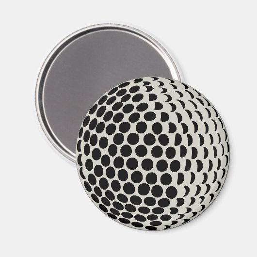Golfball Magnet (Vorderseite/Rückseite)