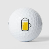 Golfball mit Bier (Vorderseite)